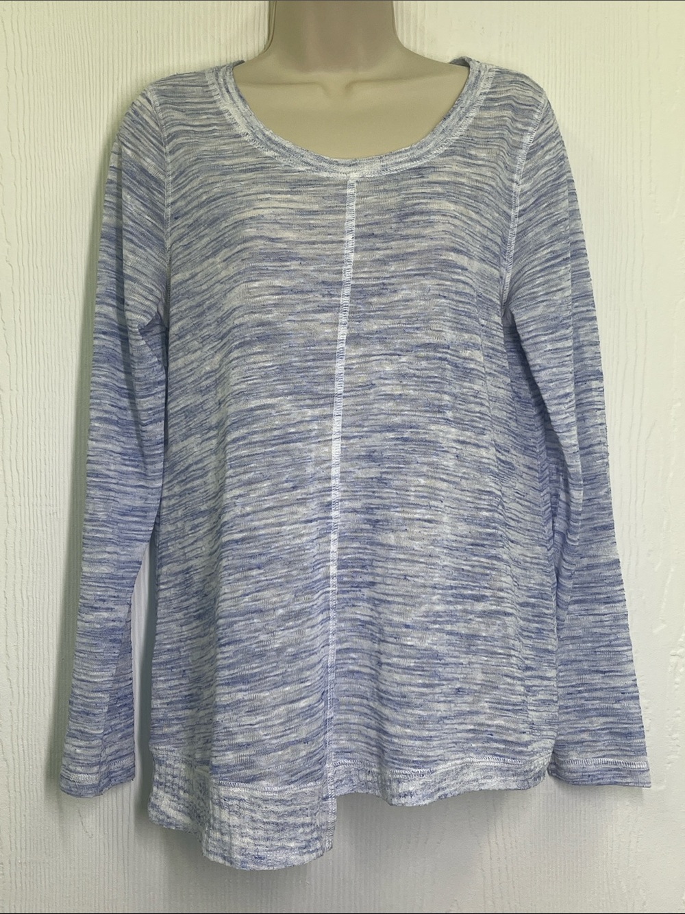 Anthropologie - Akemi + Kin Ezri Space Dye Lightweight Asymmetrical Blouse Med
